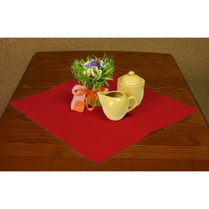975-06 Napkin Aida 45x45 cm (1,5x1,5 ft) red