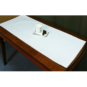 985-01 Runner Aida 45x110 cm (1,5x3,6 ft) white