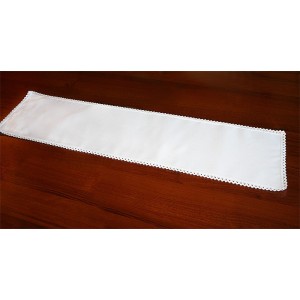 983-01 Runner Aida 117x21 cm white
