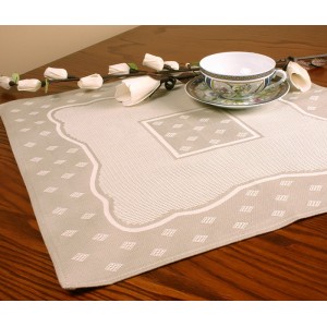 970-01 Napkin Land with Aida insert 42x42 cm natural