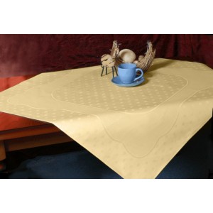 927-03 Tischdecke Land 90x90 cm cremig