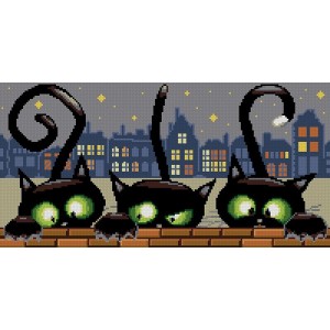 6554 Gobelin - Drei Katzen