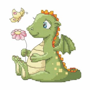 Z 8733 Cross stitch kit - Dreamy dragon