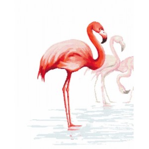 Z 10118-01 Stickpackung - Triptychon mit Flamingos