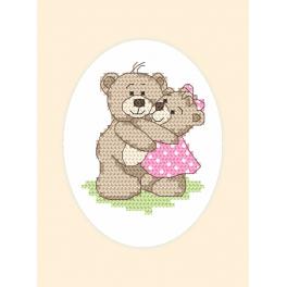 GU 8748 Stickvorlage - Gelegenheitskarte - Teddybären