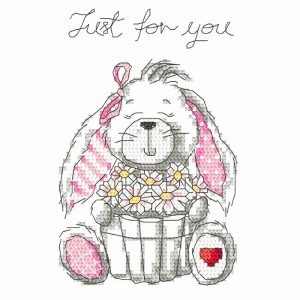 GC 8759 Cross stitch pattern on paper - Funny bunny - Just for you