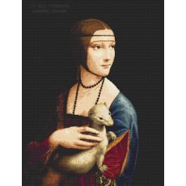 AN 8930 Aida mit Aufdruck - Dame mit dem Hermelin - Leonardo da Vinci