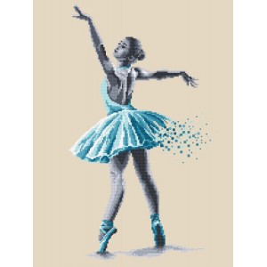 W 8778 Cross stitch pattern PDF - Ballet dancer - Sensual beauty
