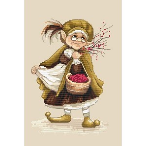 GC 10142 Cross stitch pattern on paper - Lady troll