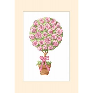 ZU 8796 Cross stitch kit - Greeting card - Sapling
