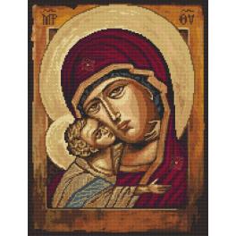 K 10165 Gobelin - Ikone Mutter Gottes mit Kind