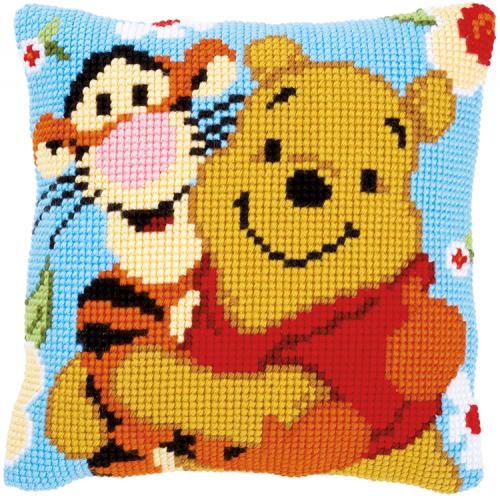 VPN-0014595 Kreuzstichkissen - Pu der Bär und Tiger VPN-0014595 Kreuzstichkissen - Pu der Bär und Tiger