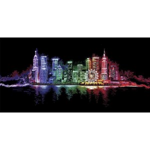 SANN-16 Cross stitch kit - Night town