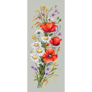 ZN 10215 Stickpackung vorgedruckt - Gebinde aus Wiesenblumen