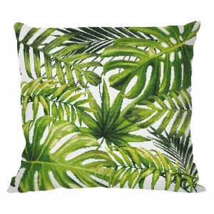 GU 8979-01 Cross stitch pattern - Pillow - Exotic leaves