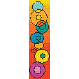 ZU 10187 Stickpackung - Lesezeichen - Spiel mit Farben