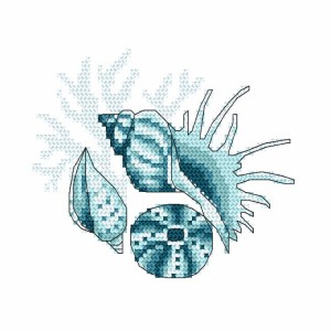 GC 10221 Cross stitch pattern - Sea shells III