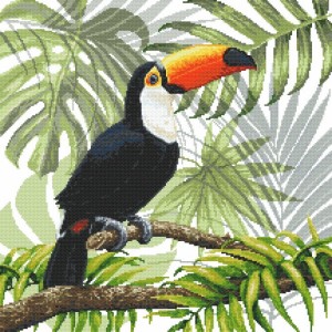 Z 8978 Cross stitch kit - Toucan in the tropics