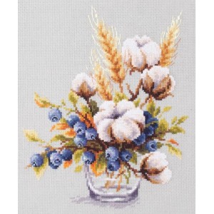 MN 510-226 Stickpackung - Blühende Baumwollpflanze und Beeren