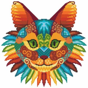 Z 8996 Cross stitch kit - Cat kaleidoscope