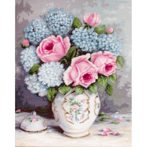 LS BA2322 Stickpackung - Rosen und Hortensien LS BA2322 Stickpackung - Rosen und Hortensien