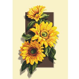 Z 10085 Cross stitch kit - Sunflowers 3D