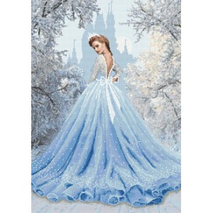 W 10602 Cross stitch pattern PDF - Snow lady