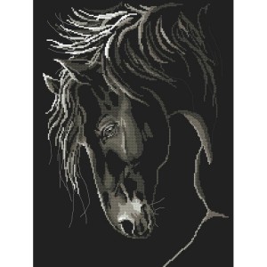 Z 10245 Cross stitch kit - Stately horse