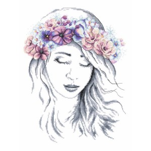 Z 10247 Cross stitch kit - Winter lady