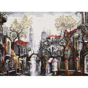NPE 3309 Stickpackung - Stadtgasse