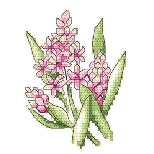 Z 10254 Stickpackung - Rosa Hyazinthen