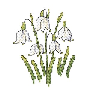 Z 10257 Cross stitch kit - Spring snowdrop