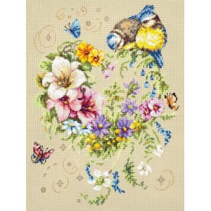 MN 100-142 Cross stitch kit - Melody of your heart