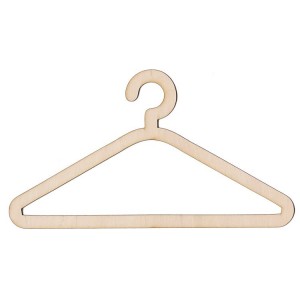 921-03 Wooden hanger 20cm coat hanger
