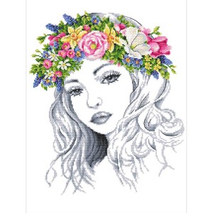Z 10265 Cross stitch kit - Spring lady