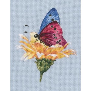 ZTM 751 Cross stitch kit - Butterfly on the flower