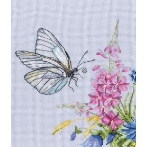 ZTM 759 Cross stitch kit - Cabbage butterfly