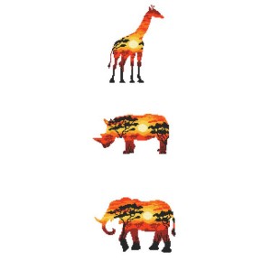 Z 10275 Stickpackung - Afrikanische Tiere
