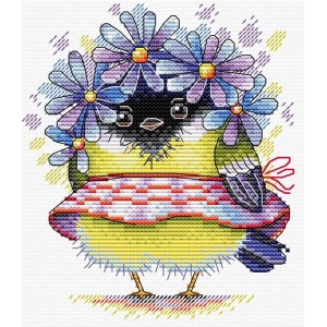 MP M-299 Cross stitch kit - Romantic bird