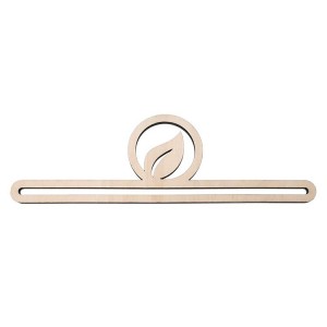 921-07 Wooden hanger 30cm leaf