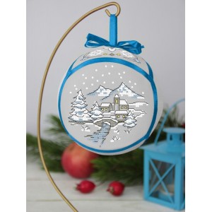 W 10291 ONLINE pattern pdf - Christmas ball with a brigde