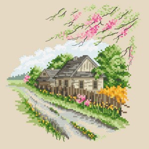 W 10294 Cross stitch pattern PDF - Seasons - Colourful spring