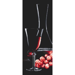 Z 10319 Stickpackung - Roséweinglas
