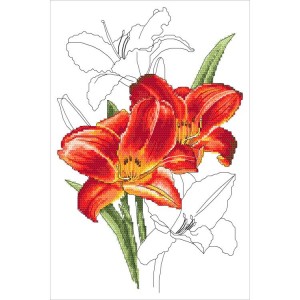 Z 10320 Cross stitch kit - Romantic lily