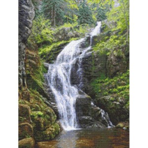 Z 10682 Stickpackung - Berg Wasserfall