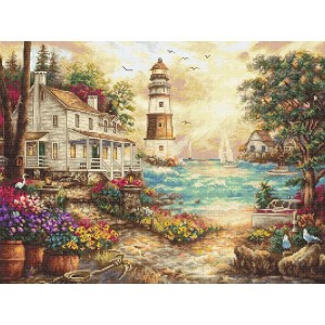 LETI 962 Stickpackung - Ferienhaus am Meer